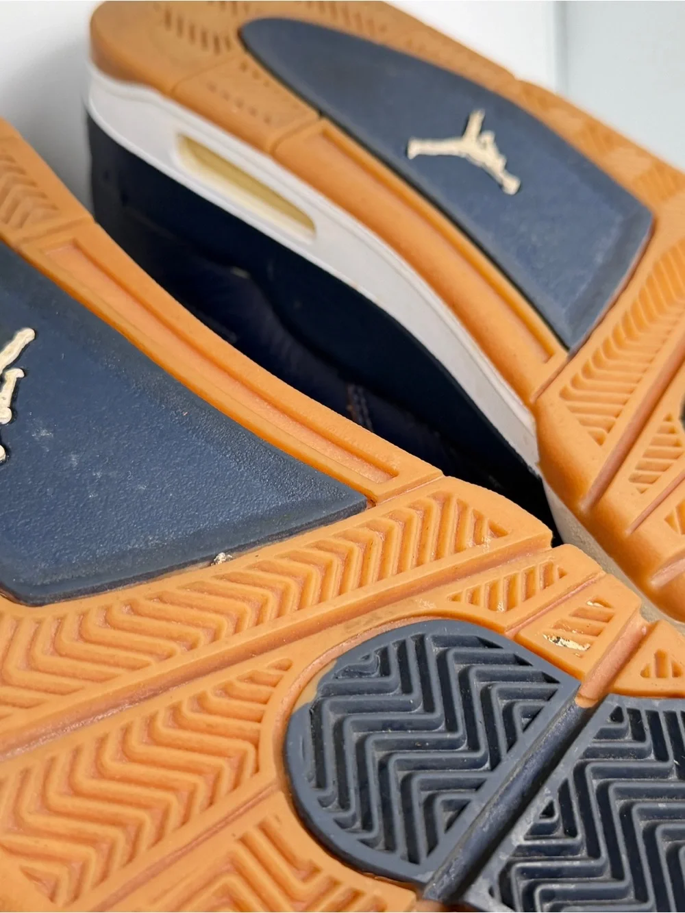 Air Jordan 4 Retro “Dunk From Above” Midnight Navy Gold Size 9 Men’s